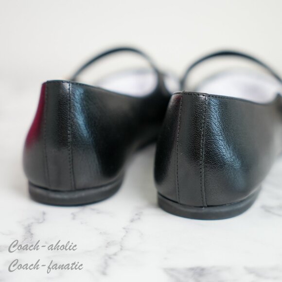 NIB Tory Burch Selby Mary Jane Ballet Leather Flats in Black - Picture 6 of 10